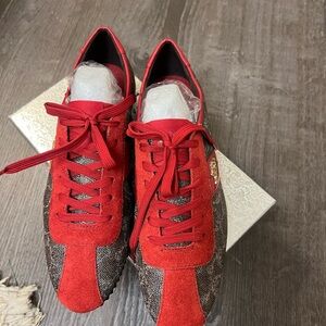 Coach Red and Brown Women's Sneakers